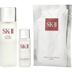 SK II by SK II First Experience Kit- 2.5 oz Facial Treatment Essence, Single Sheet Mask, Mini Facial Treatment Clear Lotion Water 1 oz