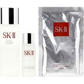 SK II by SK II Pitera Essence Set: Facial Treatment Essence 75ml/2.5oz + Facial Treatment Clear Lotion 30m/1oz + Facial Treatment Mask 1pc --3pcs