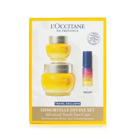 L'OCCITANE - Immortelle Divine Set: 1x Divine Cream 50ml + 1x Divine Eye Balm 15ml + 1 X Overnight Reset Serum 5ml 27KTDIV20 / 742389 3pcs