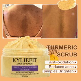 AILKE Organic Turmeric Skin Care Set, Brighten, Cleaning Skin, Reduce Acne, Whiten, Even Skin Tone, Improve Dry Skin (Color: Scrub)