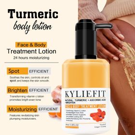 AILKE Turmeric Set, Whiten, Even Skin Tone, Hydrate, Removes Dark Spots, Lifts Dull Skin, Oil Control, Moisturize, Youthful Skin (Color: 1 Bottle Lotion)