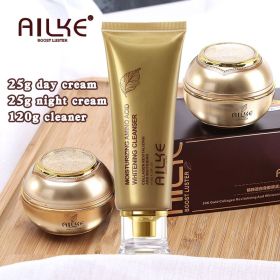 AILKE Remove Stains Facial Care Cream, Clean Skin With Collagen, Repair Cream for Women & Men, Premium Beauty Face Product (Color: cream and Cleanser)