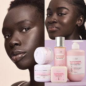 AILKE Lighten Remove Black Spots Facial Skin Care Lotion, Moisturizing Cream Body Glutathion Vitamin C Dark Skin Face New Range (Color: 5 in 1 Set)