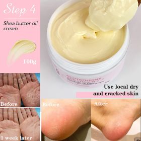 AILKE Whitening Remove Black Spots Facial Skin Care Lotion Moisturizing Cream Body Glutathion Vitamin C Black Skin Face New Set (Color: Shea Butter Cream)