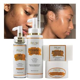 AILKE Lightening Body Cream, with Vitamin C, Hyaluronic Acid, Shea Butter, Spots Treatment, Uneven Skin Tone, Deeply Hydration (Color: 4 in 1 Set)