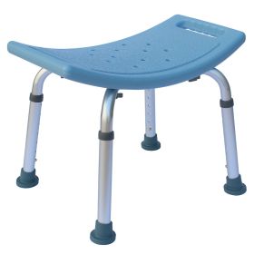 1.35MM Simple White Bath Chair - Lightweight and Durable (Color: Blue)