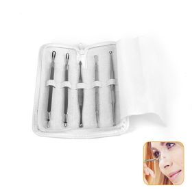 Blackhead Remover Facial Care Kit for Nose Face Skin (Color: White, Type: Care Supplies)